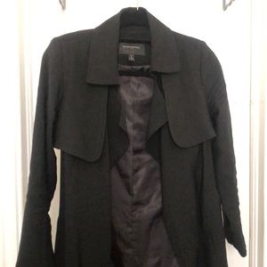 Banana Republic Black Long Soft Trench